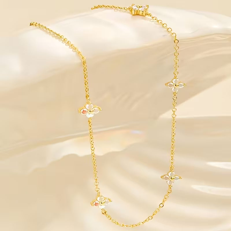 Elegant Golden-Tone Stainless Steel Starfish Pendant Necklace