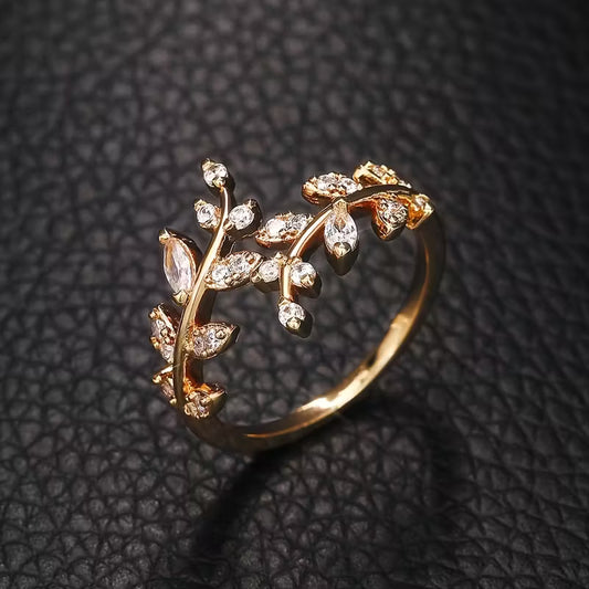 Stylish and Trendy Vine Style Ring – Elegant Ladies Jewelry