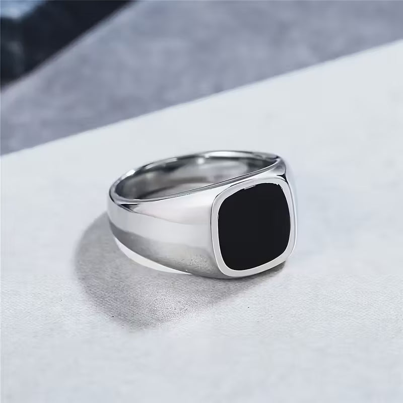 Simple Men's Business Ring 11mm*11mm