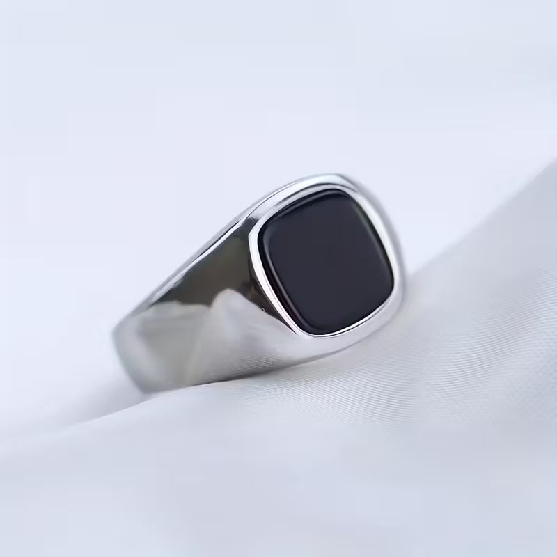 Simple Men's Business Ring 11mm*11mm